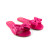 Rafie Bow Slide- Hot Pink