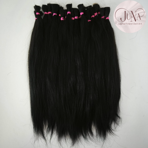 Black Straight Newborn Hair