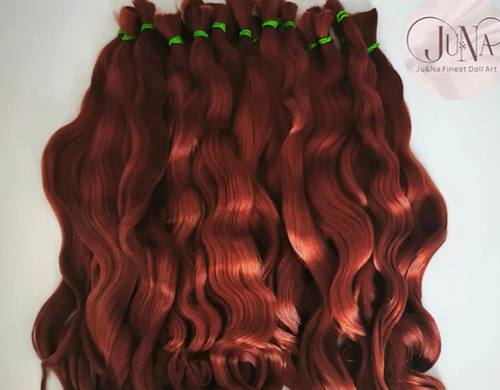 Copper Red Wavy Newborn Hair