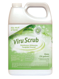 ViruScrub 1:256 Concentrate Disinfectant, Mildewcide, Fungicide & Virucide Cleaner, Kills Coronvirus, 1 Gallon