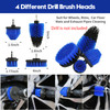 Qydipclin 45Pcs Car Detailing Kit, Car Detailing Brush Set, Car Wash Cleaning Kit, Car Detailing Brushes, Professional Car Care Kit for Interior Exte