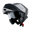 1Storm New Motorcycle Bike Modular Full Face Helmet Dual Visor Sun Shield with Rechargeable LED Tail Light: LED-X90 Matt Black