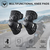 DUHAN Motorcycle Knee Pads Adjustable Motorcycle Knee Shin Guards Protector Gear for Motorcycle/Motocross/MTB/Racing/Skating