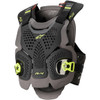 Alpinestars A-4 Max Roost Guard, Off-Road Chest Protector, CE-Certified, XL/2XL, Black/Anthracite/Yellow Fluorescent