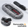 IPELY 3 Pack Large Microfiber Car Duster Exterior Scratch Free with Extendable, Car Duster Interior Multipurpose dust Cleaning