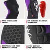 EVS SPORTS | Slayco96 Moto Knee Guard | Compression Fit, Reactive Memory Foam Technology | Purple | L/XL
