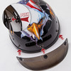 Cartman Cruiser Scooter Motorcycle Half Face Helmet, Patriotic Eagle USA Graphics, DOT Approved for Bike Scooter ATV UTV Chopper, Large
