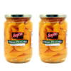 Sophia Greek Peach Slices 24oz (2-pack) | Canned Yellow Peach Slices from Greece in Light Syrup | Fresh Sliced Peaches for Fruit Salad, Pie, & Pantry