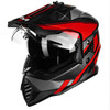 ILM Dual Sport Adventure Motorcycle Helmet with Pinlock Compatible Sun Visor Snowmobile ATV Dirt Bike Off Road Casco Model WS902 RedBlack Large