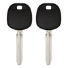 Keyless2Go Replacement for 2 New Uncut Transponder Ignition Car Key for Select Toyota Vehicles TOY44D-PT