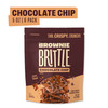 Brownie Brittle  Original Chocolate Chip Thin and Crispy Sweet Snacks, Family Size (Pack of 6, 5 oz), Rich Gourmet Brownie Bites Dessert