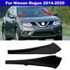 For Nissan Rogue 2014-2020 Front LH and RH Cowl Extension Trim Windshield Wiper Cover Panel Fender 66895-4CL0A 66894-4CL0A, Black