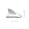 idain Auto Car Shark Fin Universal Roof Antenna Dummy Aerial for Decoration ONLY (Black)