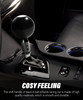 YAKEFLY Universal Gear Shift Connector, Aluminum Automatic Shifter Adapter, Non-Threaded Manual Gear M12x1.25 (Black)