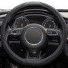Xizopucy Car Steering Wheel Cover,14.5-15 Inch Black Universal Microfiber Leather Covers Breathable Anti-Slip Odorless Steering Wheels Accessories fo