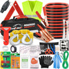 AUTODECO Car Roadside Emergency Kit  Premium, with Jumper Cables, Tow Strap, etc