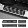 Bercicci 4PCS Door Sill Protector for Jeep Wrangler JL JLU 2018-2025 2026 & Gladiator JT 2020-2025 2026 Accessories Stainless Steel Front and Rear Do