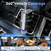 Auto-Aromatherapy Smart Car Air Freshener Diffuser with 3 Scent Options, Rechargeable Design, USB-Carger, and Easy to Install for Long-Lasting Freshn