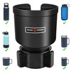 Upgraded Car Cup Holder Expander Adapter with Offset Adjustable Base, Compatible with Yeti 14/24/36/46oz Ramblers, Hydro Flasks 32/40oz, Other Large
