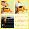 Tallew Car Air Freshener Cute Duck Diffuser Rotating Propeller Outlet Vent Fresheners Automotive Air Fresheners Aromatherapy Ornament Car Accessories