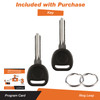 Discount Keyless Replacement Ignition Transponder Uncut Key Compatible with ID 46 Circle + (2 Pack)