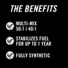 STA-BIL Full Synthetic 2-Cycle Oil - With Fuel Stabilizer For Up To 12 Months Protection - 5 Gallon Multi-Mix - 50:1/40:1 Mix Ratios - Low Smoke Form