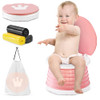 Travel Potty for Toddler, Portable and Foldable Toilet, Apply to Seat Emergency Toilet for Car, Camping, Outdoor, Indoor?Pink?