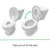 Ingenuity: ity by Ingenuity Flip & Sit Potty Seat (White)  Easy to Set Up & Remove Potty Training Seat That Attaches to Adult Toilet Seat