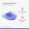 PHILIP KINGSLEY Pure Blonde/Silver Brightening Daily Purple Conditioner for Blonde Gray Brassy Colored Highlighted Bleached Hair Toner for Orange Bra