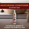 OKAY | Coconut Hibiscus Conditioner | For All Hair Types & Textures | Restore - Hydrate - Strengthen | With Almond, Argan & Avocado Oil | Free of Par