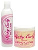 Kinky Curly Knot Today Leave In Conditioner/Detangler 8 oz + Curl Custard Gel 8 oz