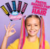 Blue Squid Hair Chalk - Vibrant Temporary Hair Color Combs for Girls & Kids, Washable Hair Dye, Teenage Gift Ideas