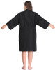 PERFEHAIR Salon Robes Smock for Clients, Hair Salon Client Gown Cape, Black