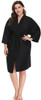PERFEHAIR Salon Robes Smock for Clients, Hair Salon Client Gown Cape, Black