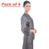 PERFEHAIR Salon Client Gown Cape, Pack of 4, Hairdressing Robes Smock for Hair Stylist to Hair Cutting, Hair Coloring, Makeup-Grey