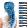 MSDADA Blue Hair Chalk for Girls - 10 Pcs New Hair Chalk Comb Temporary Bright Washable Hair Color Dye for Girls Kids - Christmas Birthday Easter Hal