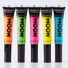 Moon Glow Neon UV Mascara | Set of 5 | Bright Neon Color, Glows under Blacklights/UV Lighting | Neon Make up