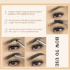 Waterproof Eyebrow Gel for Long Lasting, Highly Tinted Liquid Eye Brow Makeup, Sweatproof, Natural (Blonde)