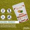 Zenia 100% Pure & Natural Henna Powder (Lawsonia Inermis) | 100 grams (3.5 oz) | Orange-Red Hair Color | Triple Sifted | Fresh from Rajasthan | No Ch