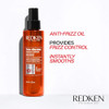 Redken Frizz Dismiss Instant Deflate Oil-In-Serum For Frizzy Hair - Enhances Smoothness and Shine With Babassu Oil, Sulfate-Free