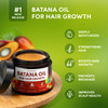 Batana Oil for Hair Growth - 100% Raw & Organic Unrefined Batana Oil - Cold Pressed Hair Mask for Scalp Health, Thicker Hair & Split Ends Repair - Na