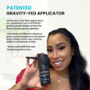 Hair Building Fibers, 15G, with BONUS Pump Applicator, Hairline Comb and 3 Nozzles, Hair and Hairline Filler Kit For Men and Woman (Black)