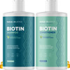 Volumizing Biotin Shampoo and Conditioner Set - Sulfate Free Shampoo and Conditioner for Dry Damaged Hair Care - Thinning Hair Shampoo and Conditione