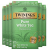 Twinings Pure White Tea Individually Wrapped Bags, 20 Count (Pack of 6), Light & Fresh, Caffeinated, Enjoy Hot or Iced, 120 Teabags