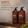 Botanic Hearth Argan Oil Shampoo And Conditioner Set | 16 Fl Oz Each With Keratin, Restorative & Moisturizing, Sulfate Free | All Hair Types & Color