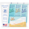 BERGMAN KELLY - Hotel Toiletries Bundle - Tropical Waterfall, 1 oz ea, 125 Pieces - 5-Piece Set: 25 ea Rectangular Bar Soap, Shampoo, Conditioner, Bo