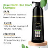 Dexe Hair Dye Shampoo 14.1 Fl Oz, Gray Hair Coverage, Black Hair Dye, Hair Color Shampoo, Black Hair Shampoo for Men & Women