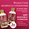 én Love Moisture Crush Shampoo & Conditioner with Coconut Milk & Aloe Vera for Deep Hydration, Smoothness, & Shine - Paraben, Mineral Oil, Petrolatum
