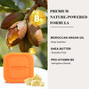 SAPHUS Argan Oil Bar Shampoo and Conditioner Set for Strengthening, Cleansing & Moisturizing Dry & Curly Hair,Travel Size, Zero Waste, 2pc Set