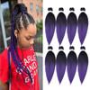Pre Stretched Braiding Hair, 20 inch Braiding Hair, 8 Packs Soft Yaki Texture,No Itch, Hot Water Setting Synthetic Hair Extensions for Braids (20in,1